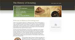 Desktop Screenshot of historyofscouting.com